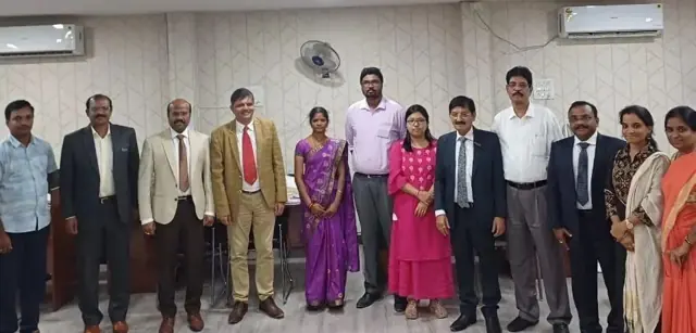 Hyderabad Home Loans team with the MD and CEO and marketing leadership of LIC Housing Finance, 2023
