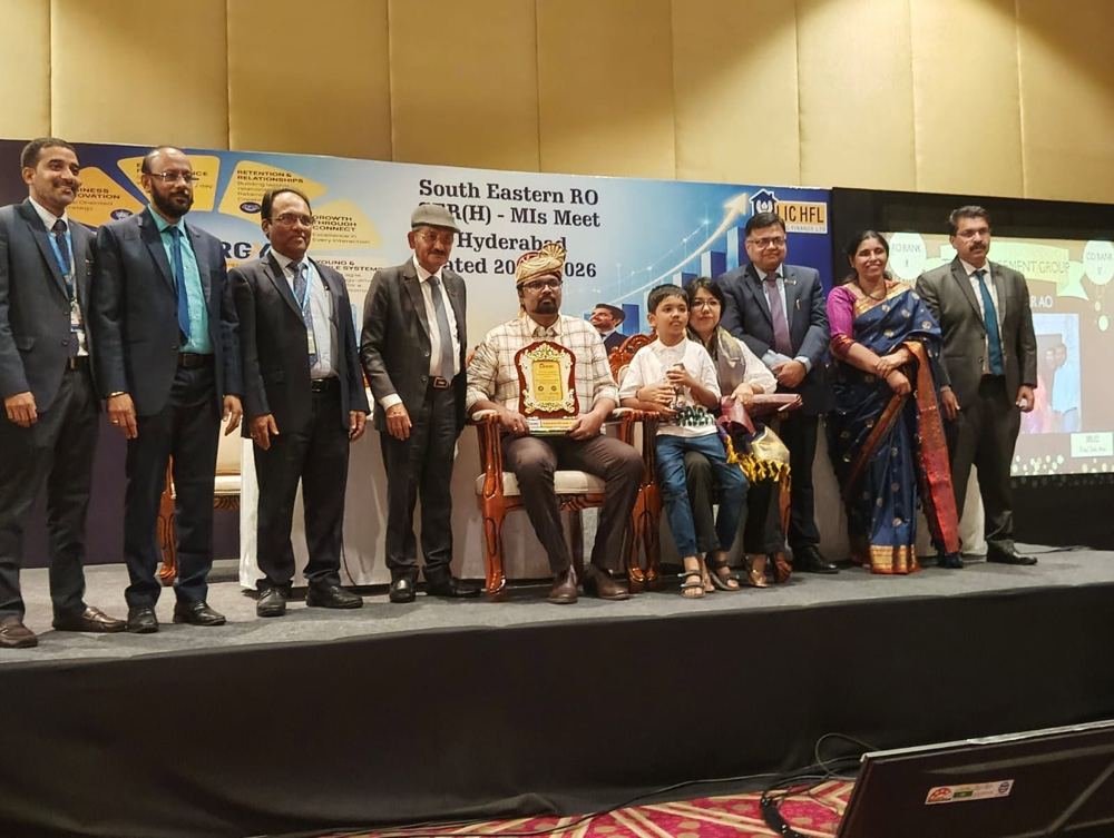 Felicitation at LIC HFL South Eastern Region meet, Hyderabad